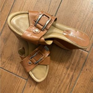 Donald J. Pliner Tan Leather Sandals